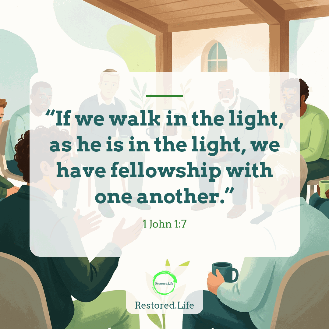 “If we walk in the light, as he is in the light, we have fellowship with one another.” — 1 John 1:7