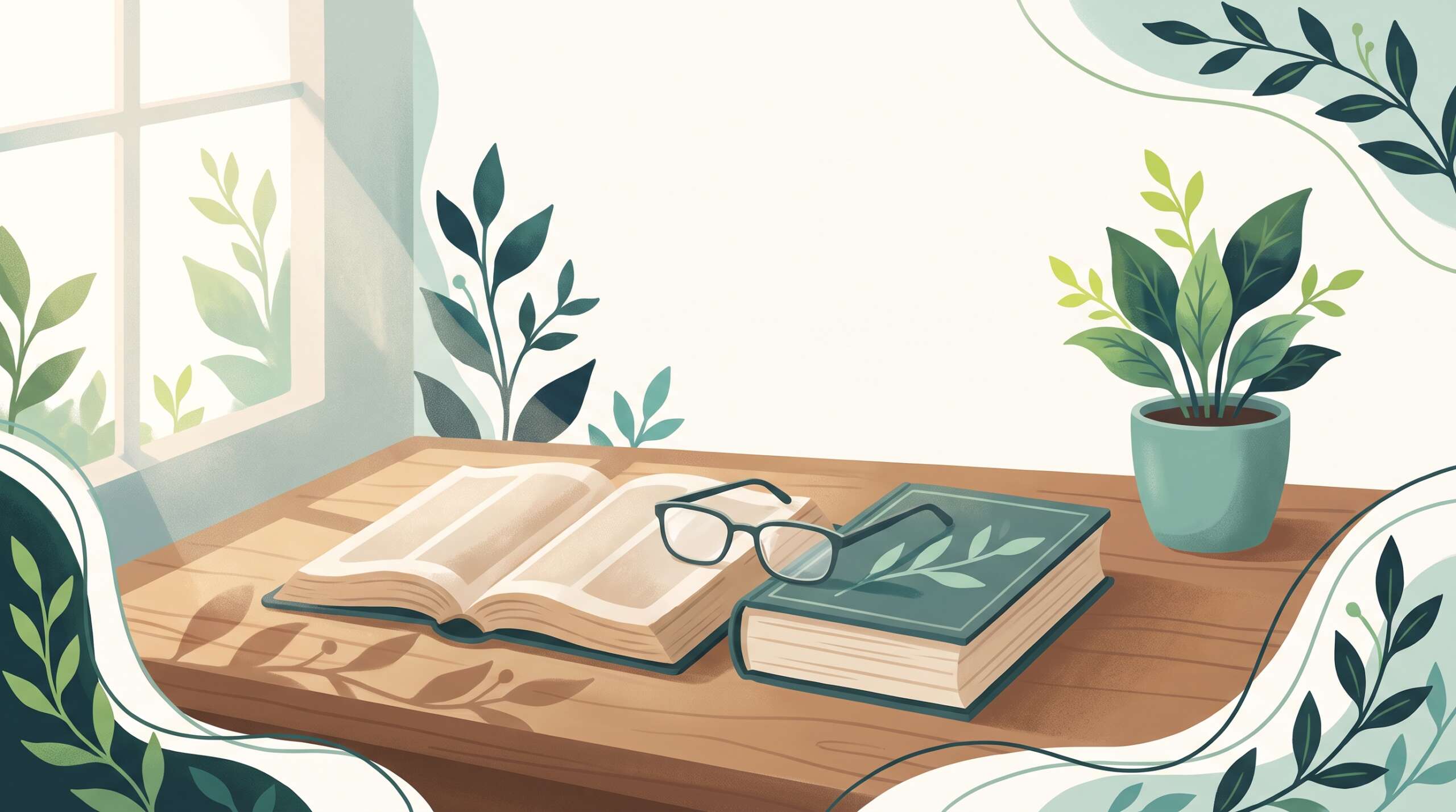 A counselor's desk with an open Bible and a clinical textbook side by side — what clinically informed biblical counseling is