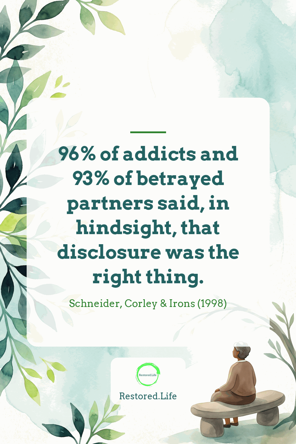 disclosure faq pin quote — Restored Life