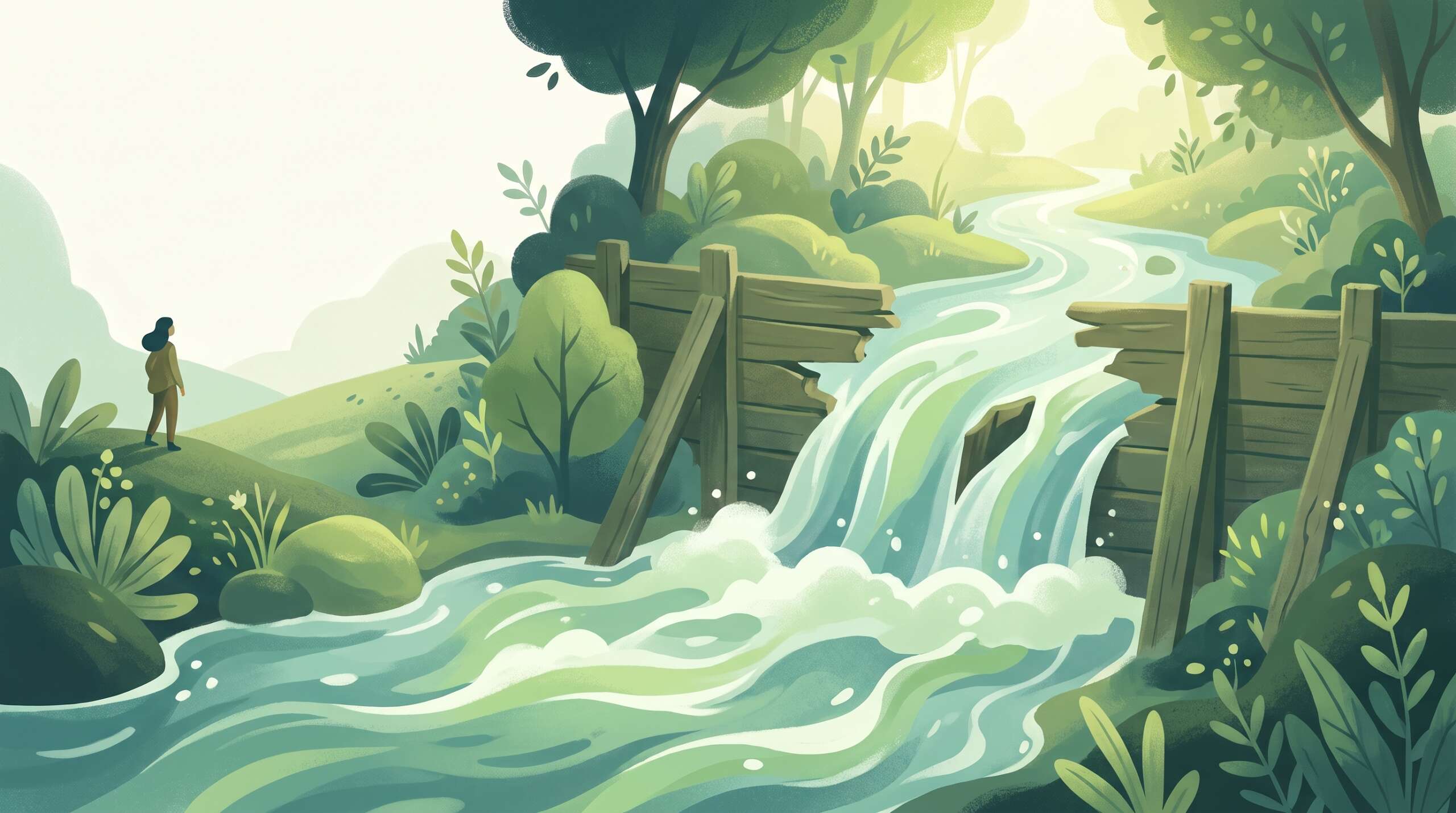 A great river breaching a dam — the neurobiology of enslavement, a flood the brain was never built for