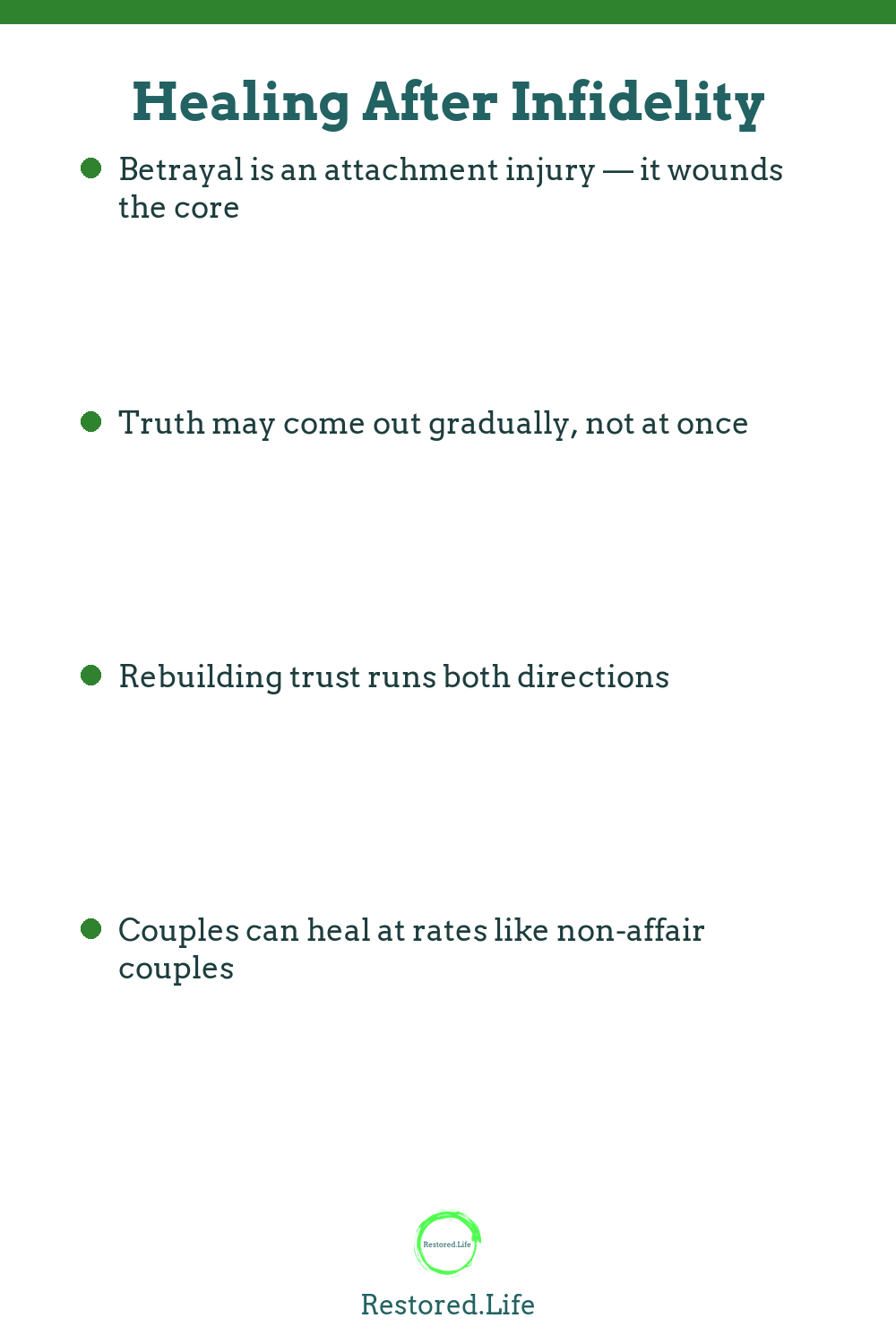 infidelity pin info — Restored Life