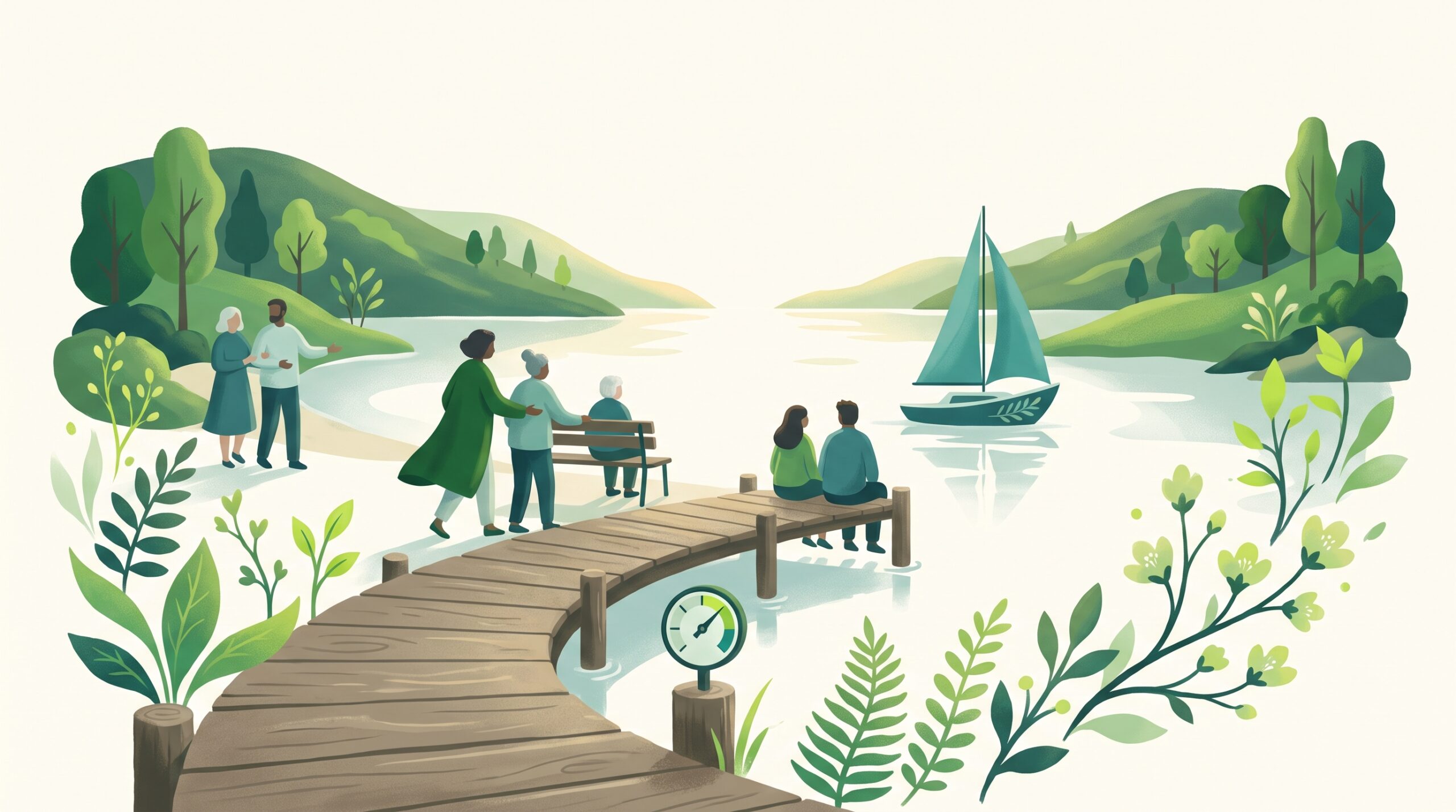 A safe harbor with a gentle depth gauge