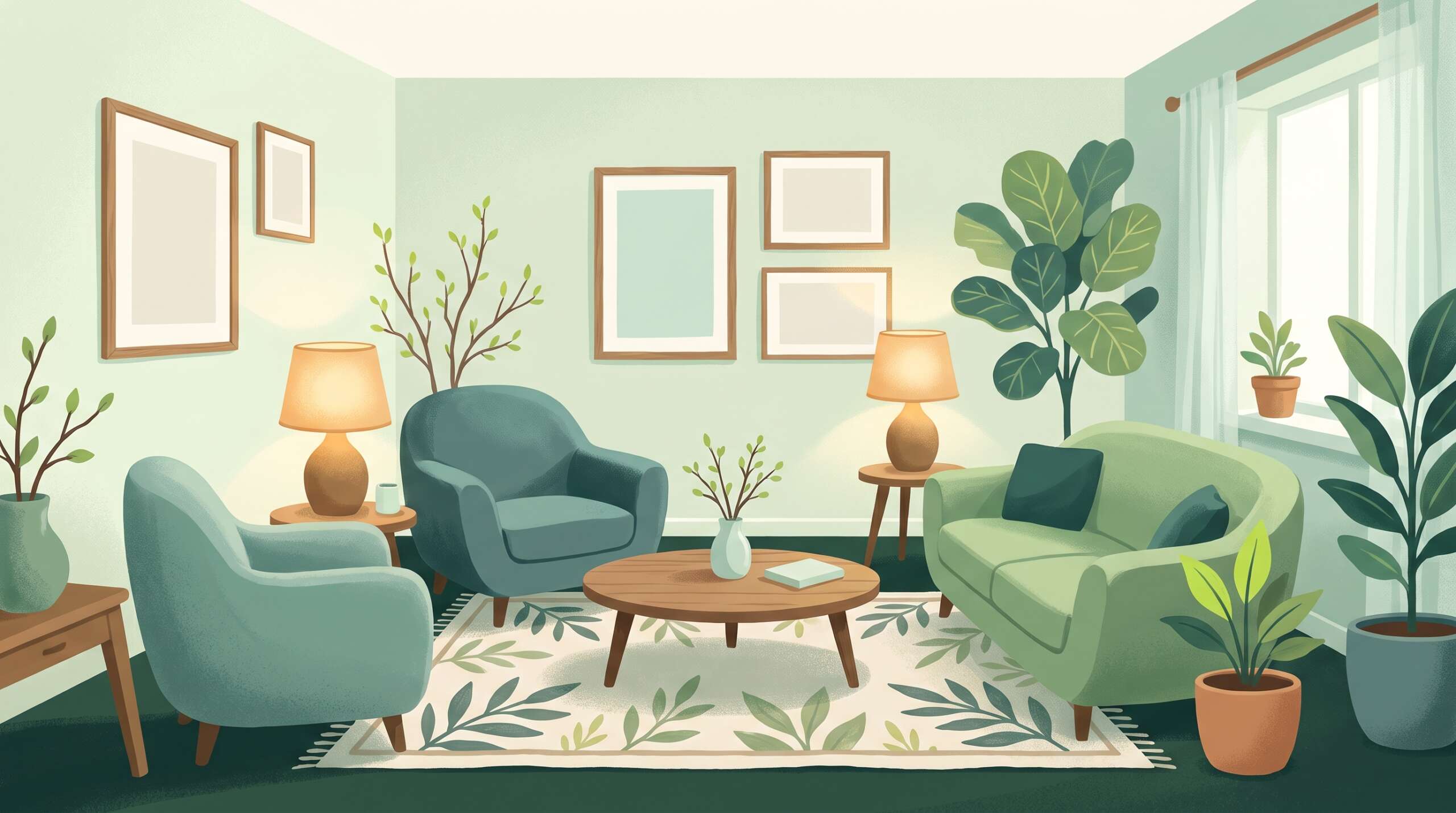 A counselor's office with two chairs and a couch in warm lamplight — the approaches that help