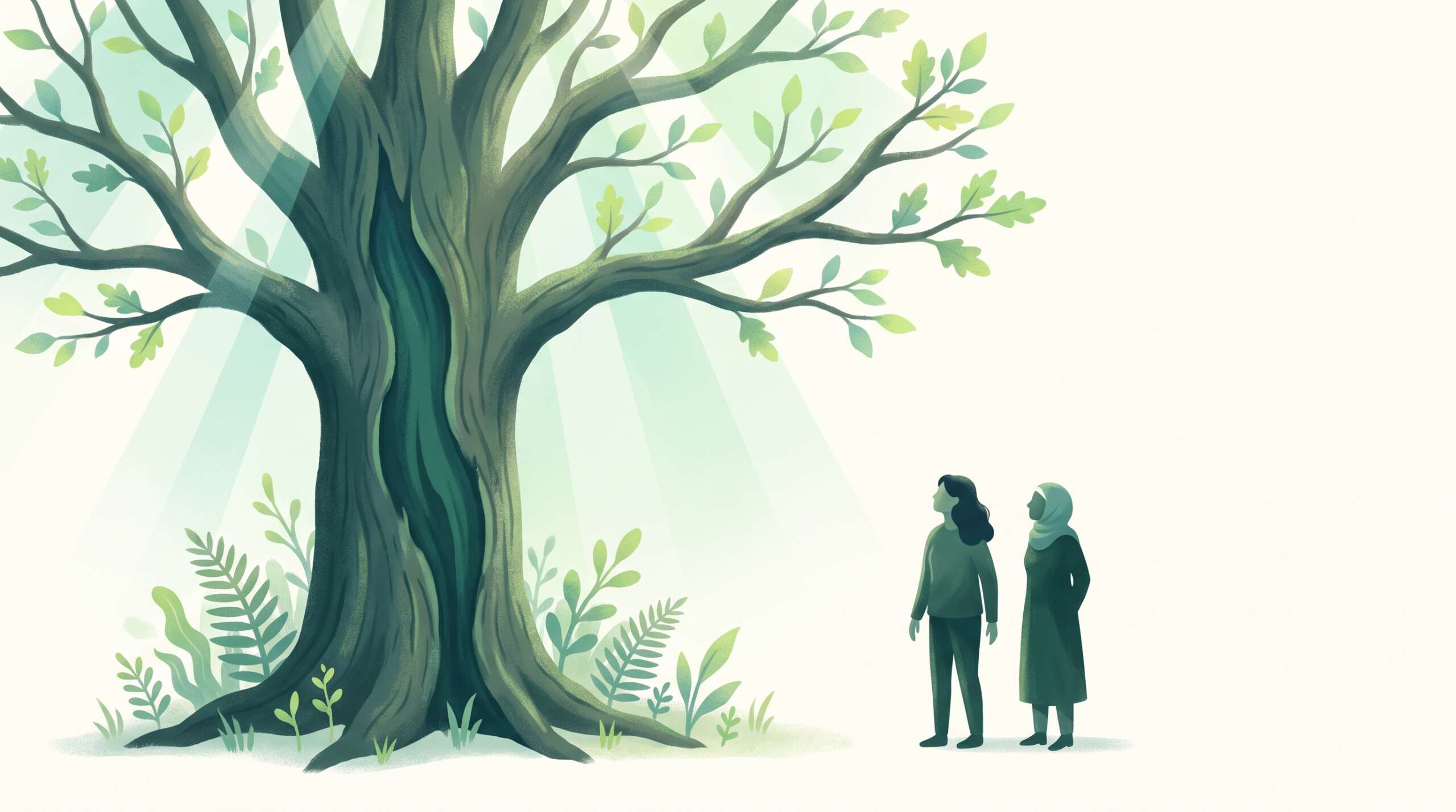 A great oak with a lightning scar, still standing, new leaves budding — why betrayal wounds so deeply