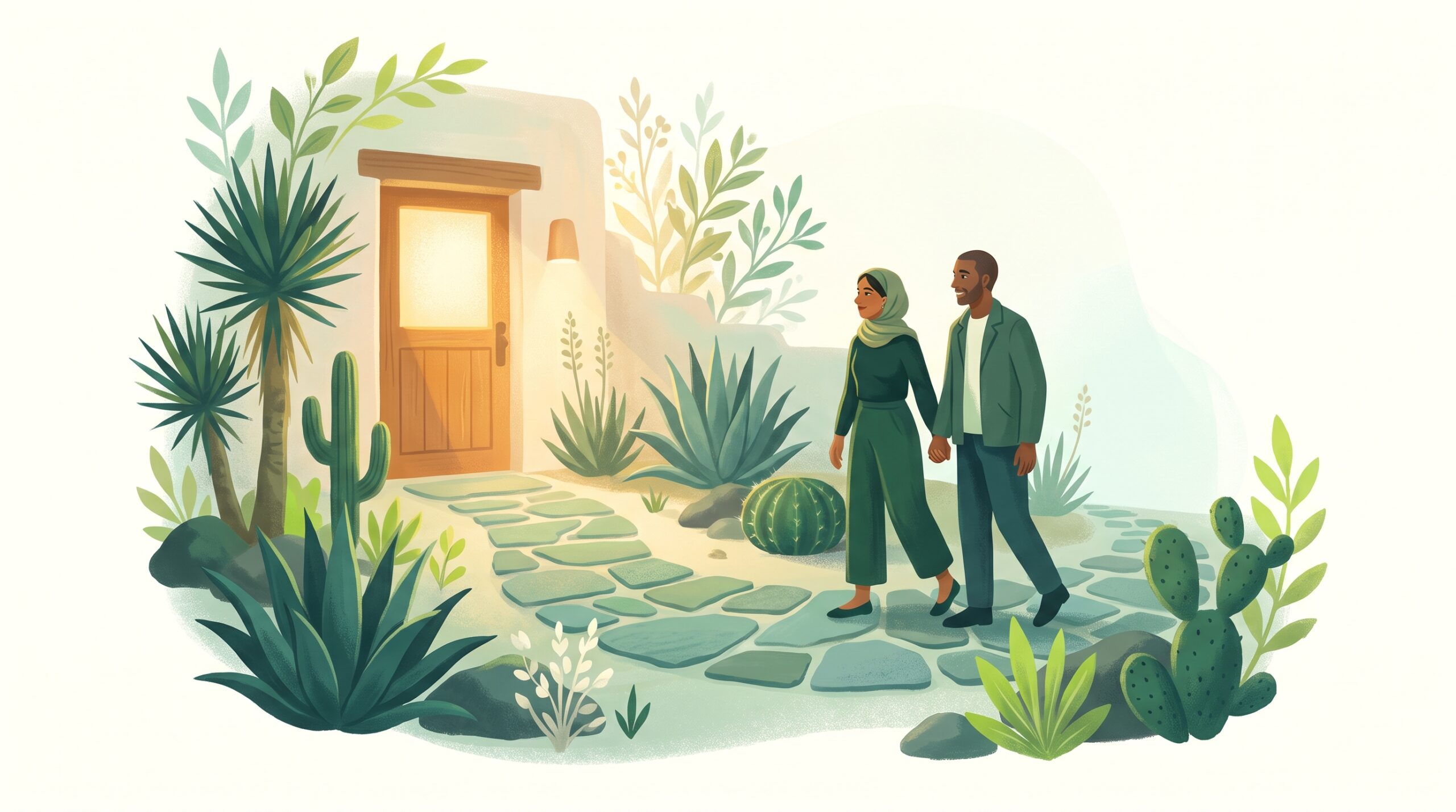 A welcoming office path in the desert southwest