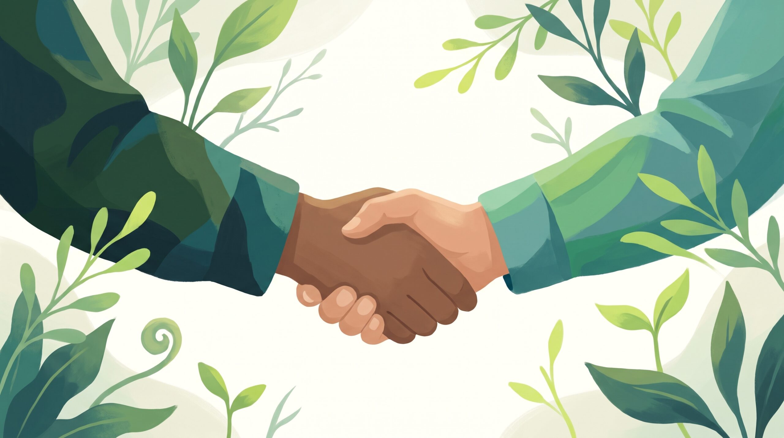 A handshake beginning a good match